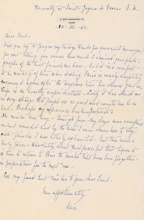 Lot #475 Alice B. Toklas Handwritten Letters Signed - Image 3