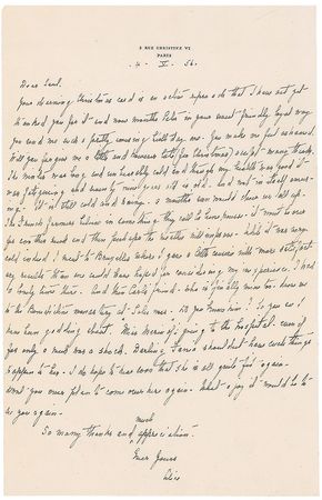 Lot #475 Alice B. Toklas Handwritten Letters Signed - Image 5