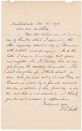 Lot #472 Samuel Francis Smith and James R. Randall Group Lot - Image 1