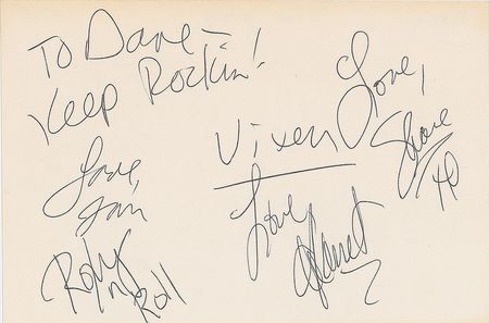 Lot #567 American Rock Collection of (4) Signed Items - Image 3