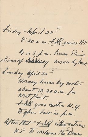 Lot #83 Franklin D. Roosevelt Autograph Notes - Image 1