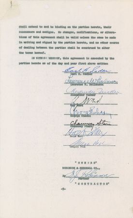Lot #771 Harpo Marx and Gregory Peck Signed Document - Image 2