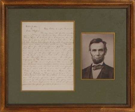 Lot #23 Abraham Lincoln: Lengthy handwritten legal