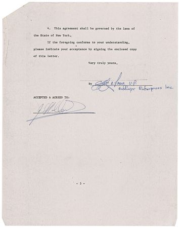 Lot #615 Badfinger Signed Documents - Image 1