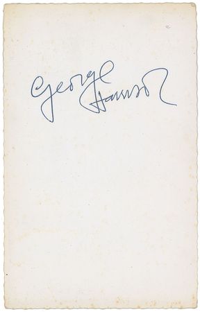 Lot #550 Beatles: George Harrison Signed Photograph - Image 1