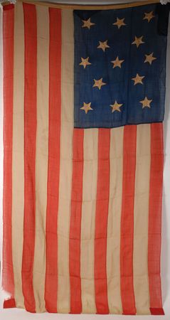 Lot #248 US Flag/Ensign, 13-Star: Large and impressive thirteen-star ensign - Image 1