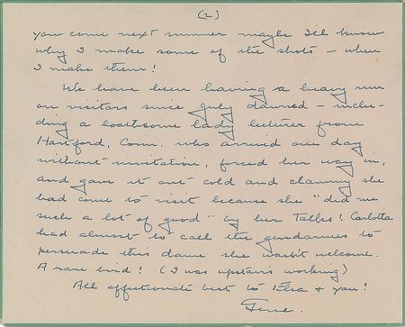 Lot #494 Eugene O’Neill Handwritten Letter Signed - Image 2