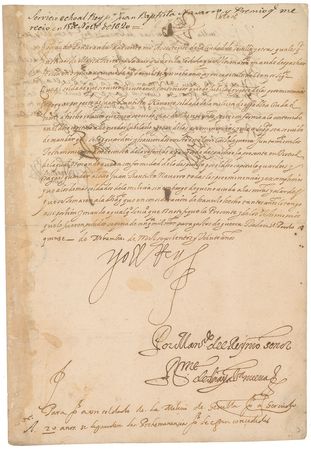 Lot #210 King Philip III Signed Document - Image 1