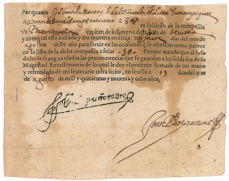 Lot #210 King Philip III Signed Document - Image 2