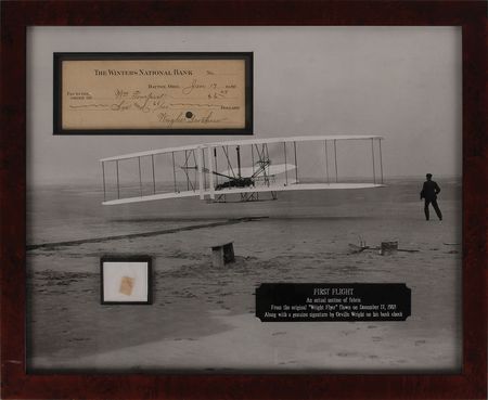 Lot #271 Wright Flyer: Fabric from the Wright Flyer - Image 1