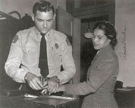 Lot #218 Rosa Parks and James Meredith Signed Photographs - Image 1