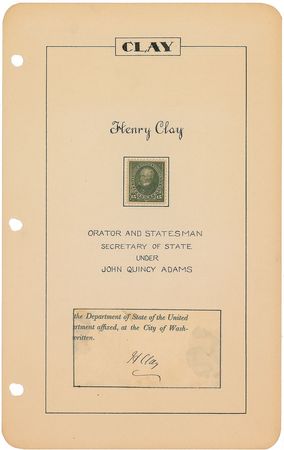 Lot #193 Henry Clay and Daniel Webster Signatures - Image 1