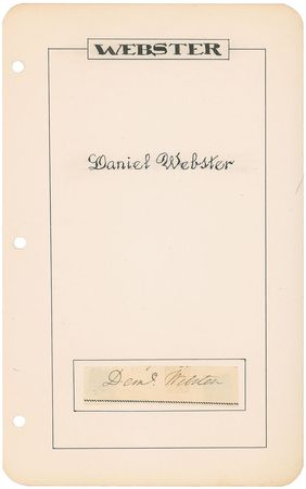 Lot #193 Henry Clay and Daniel Webster Signatures - Image 2