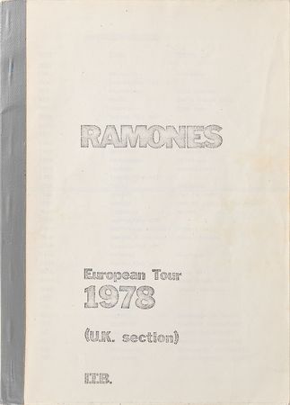 Lot #678 The Ramones Itineraries - Image 2