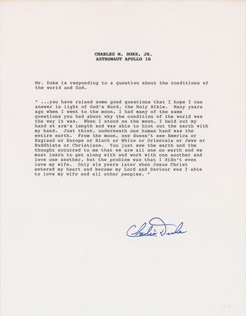 Lot #341 Astronauts Souvenir Typescripts - Image 2