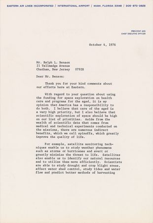 Lot #303 Frank Borman Typed Letter Signed - Image 2