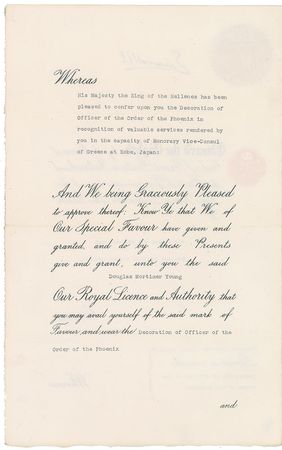 Lot #176 King Edward VIII Signed Document - Image 2