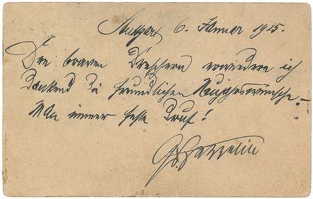 Lot #276 Ferdinand Graf von Zeppelin Handwritten Letter Signed - Image 1