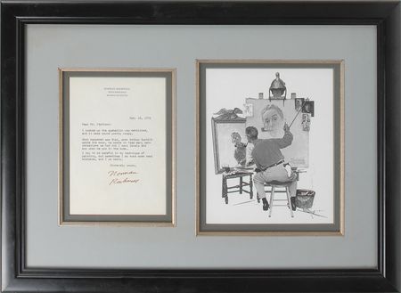 Lot #362 Norman Rockwell Typed Letter Signed - Image 1