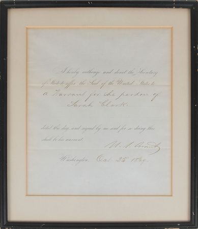 Lot #27 U. S. Grant Signed Document