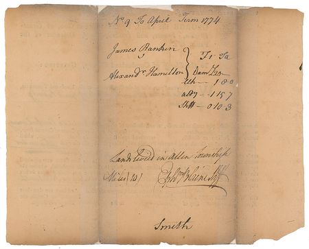 Lot #136 James Smith Signed Document - Image 1