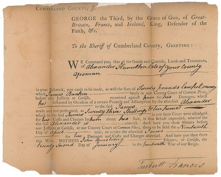 Lot #136 James Smith Signed Document - Image 2