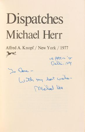 Lot #474 Michael Herr Book - Image 1