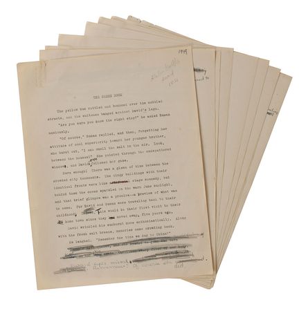 Lot #425 Sylvia Plath: Rare hand-edited short story by the 17-year-old Sylvia Plath - Image 1