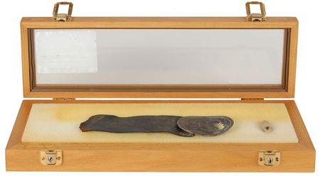 Lot #246 Excavated US Waist Belt Plate with Bullet Strike Belt Plate - Image 1