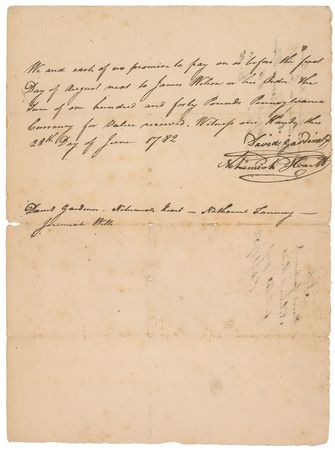 Lot #137 James Wilson Signed Document - Image 2