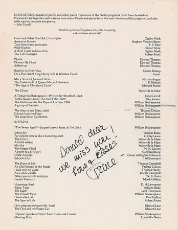 Lot #929 Grace Kelly Program - Image 1