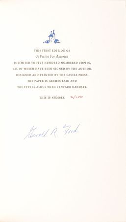 Lot #116 Gerald Ford Book - Image 1