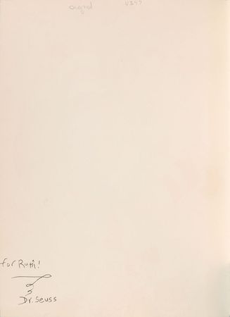 Lot #418 Dr. Seuss: Rare inscribed first editions of The Cat in the Hat and its sequel - Image 3