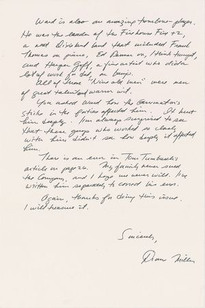 Lot #382 Diane Disney Miller: Disney biographies “are always trying to find a dark side to dad” - Image 2