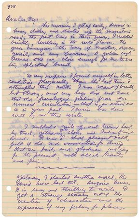 Lot #472 Zane Grey: “I get a strange ecstasy about the creation of characters and the expression of my feeling for places” - Image 1