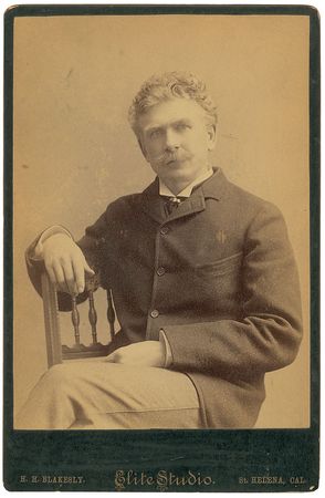 Lot #439 Ambrose Bierce: Rare inscribed portrait of Ambrose Bierce - Image 1