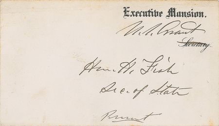 Lot #29 U. S. Grant Free Frank