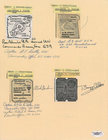 Lot #278 Gemini: Unique assemblage of nine Gemini astronauts - Image 2