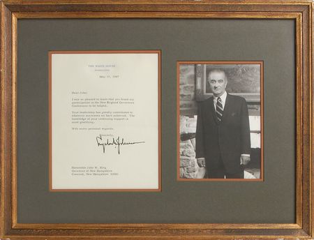 Lot #77 Lyndon B. Johnson Typed Letter Signed - Image 1