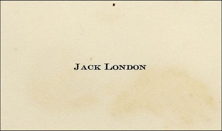 Lot #487 Jack London Calling Card - Image 2