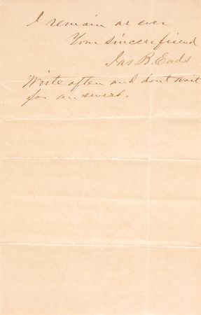 Lot #197 James Buchanan Eads Letters - Image 3