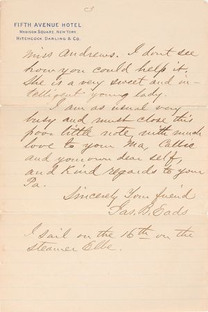 Lot #197 James Buchanan Eads Letters - Image 6