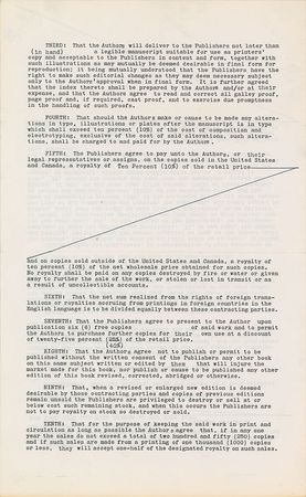 Lot #49 Herbert Hoover: Hoover assigns book rights for The Basis for Lasting Peace - Image 2