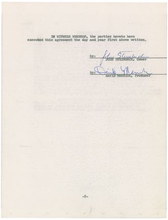 Lot #428 John Steinbeck Signed Document - Image 2