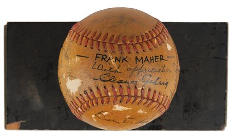 Lot #981 Babe Ruth: One-of-a-kind ‘Pride of the Yankees’ baseball, starring Ruth and Gary Cooper - Image 5