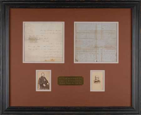 Lot #235 Robert E. Lee and U. S. Grant: Significant war-dated letters by Lee and Grant - Image 1