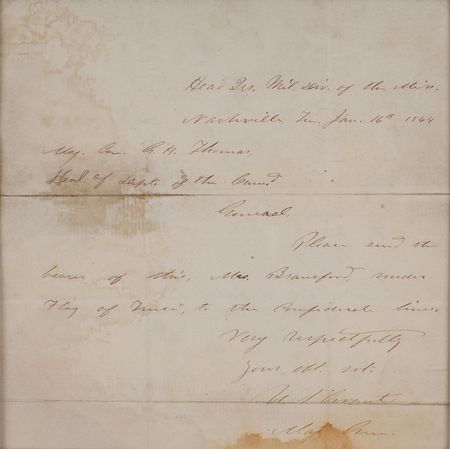 Lot #235 Robert E. Lee and U. S. Grant: Significant war-dated letters by Lee and Grant - Image 2