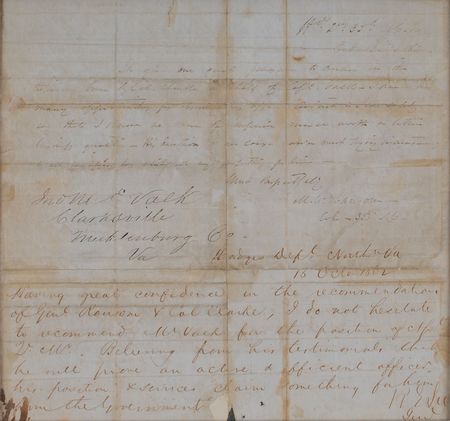 Lot #235 Robert E. Lee and U. S. Grant: Significant war-dated letters by Lee and Grant - Image 3
