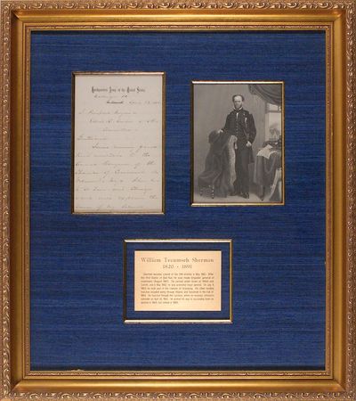 Lot #241 William T. Sherman Handwritten Letter Signed - Image 1
