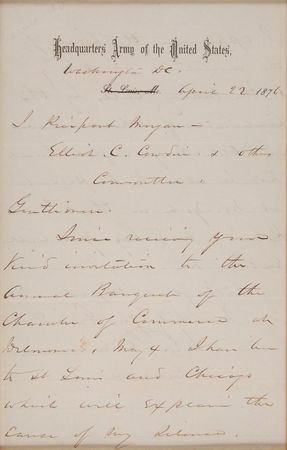 Lot #241 William T. Sherman Handwritten Letter Signed - Image 2